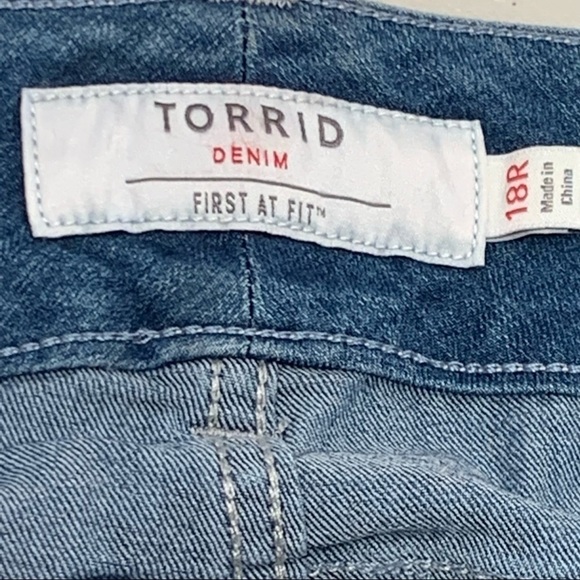 Torrid Jegging Adult Size 18R Blue Skinny Ankle High Rise Women - Picture 7 of 12
